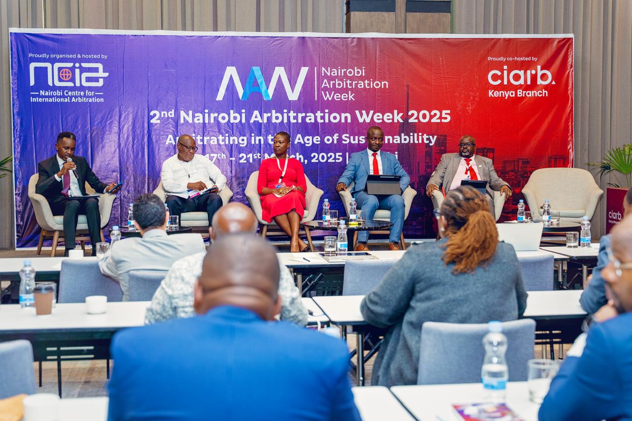 Panel and audience at Nairobi Arbitration Week